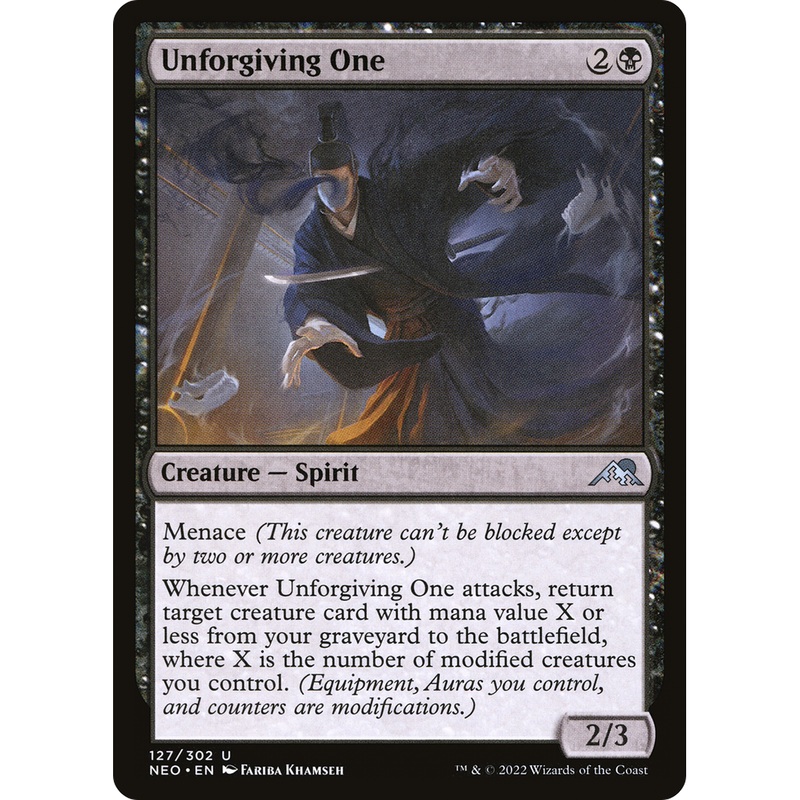 Unforgiving One (NEO-127) - Kamigawa: Neon Dynasty Foil