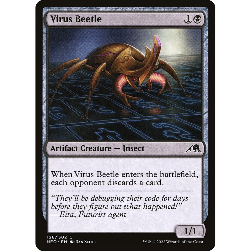 Virus Beetle (NEO-128) - Kamigawa: Neon Dynasty