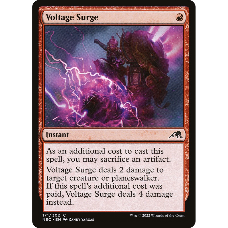 Voltage Surge (NEO-171) - Kamigawa: Neon Dynasty Foil