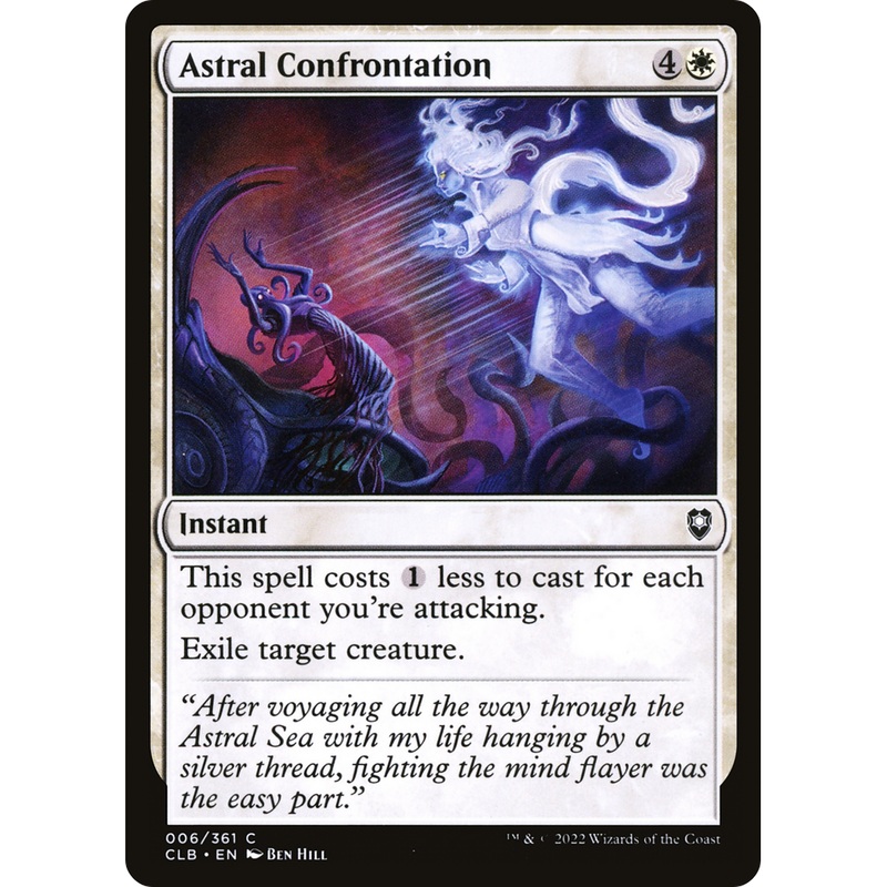 Astral Confrontation (CLB-006) - Commander Legends: Battle for Baldur's Gate Foil