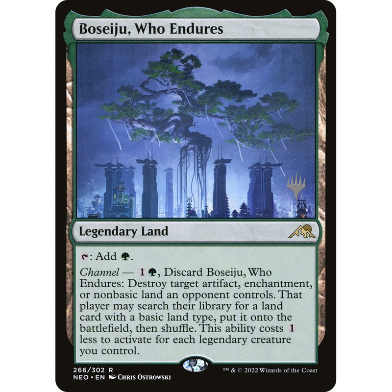 Boseiju, Who Endures (PPNEO-266P) - Kamigawa: Neon Dynasty Promos