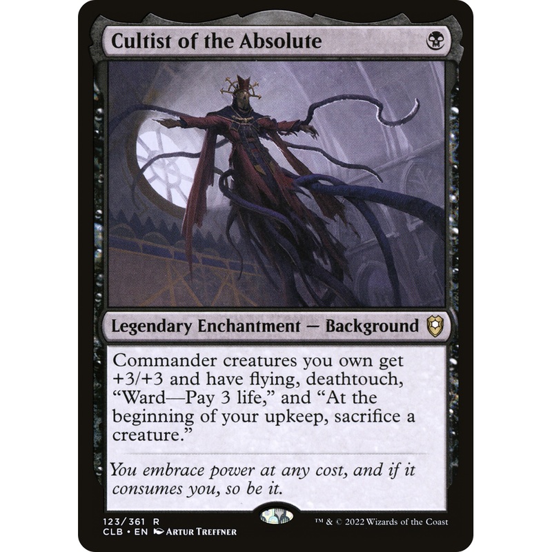 Cultist of the Absolute (CLB-123) - Commander Legends: Battle for Baldur's Gate Foil