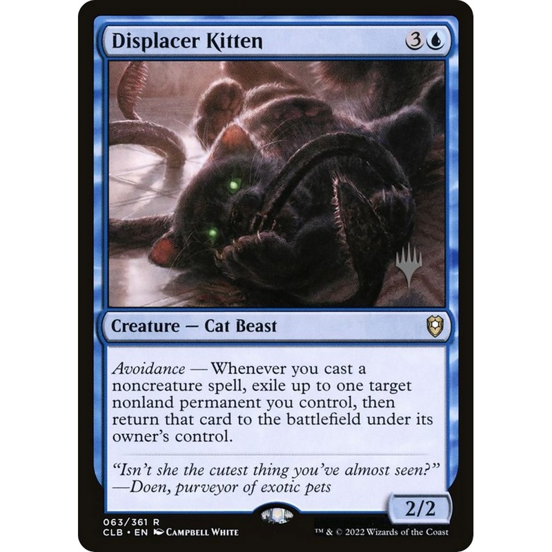 Displacer Kitten (PPLCI-63P) - Battle for Baldur's Gate Promos: (stamped)