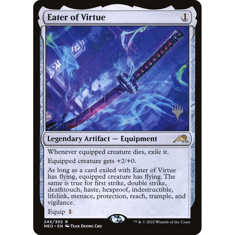 Eater of Virtue (PPNEO-245P) - Kamigawa: Neon Dynasty Promos Foil