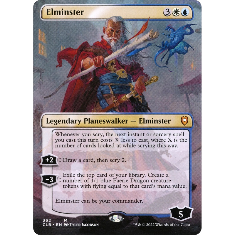 Elminster (CLB-362) - Commander Legends: Battle for Baldur's Gate (Borderless)