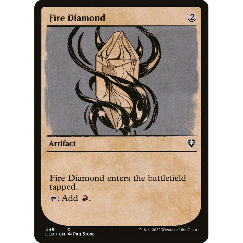 Fire Diamond (CLB-445) - Commander Legends: Battle for Baldur's Gate: (Showcase) Foil
