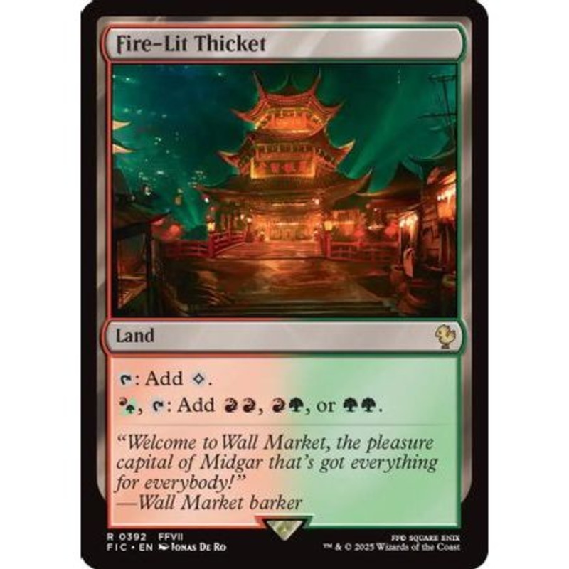 Fire-Lit Thicket (FIC-392) - Commander: FINAL FANTASY