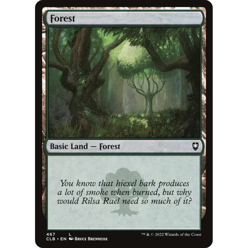 Forest (CLB-467) - Commander Legends: Battle for Baldur's Gate Foil