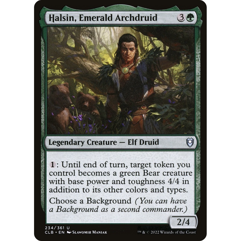 Halsin, Emerald Archdruid (CLB-234) - Commander Legends: Battle for Baldur's Gate