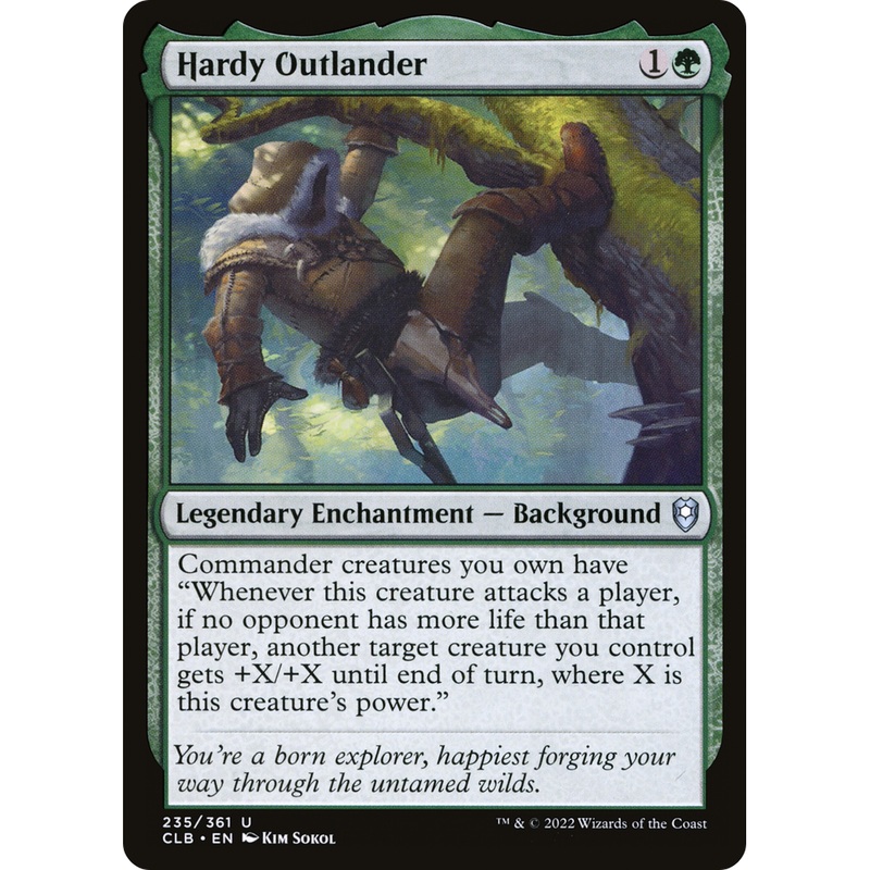 Hardy Outlander (CLB-235) - Commander Legends: Battle for Baldur's Gate Foil