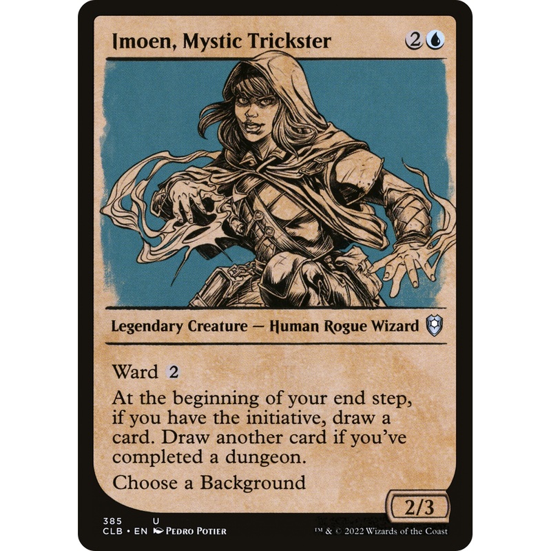 Imoen, Mystic Trickster (CLB-385) - Commander Legends: Battle for Baldur's Gate: (Showcase) Foil