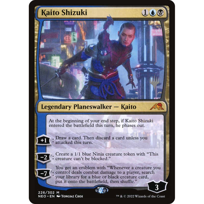 Kaito Shizuki (PPNEO-226P) - Kamigawa: Neon Dynasty Promos Foil