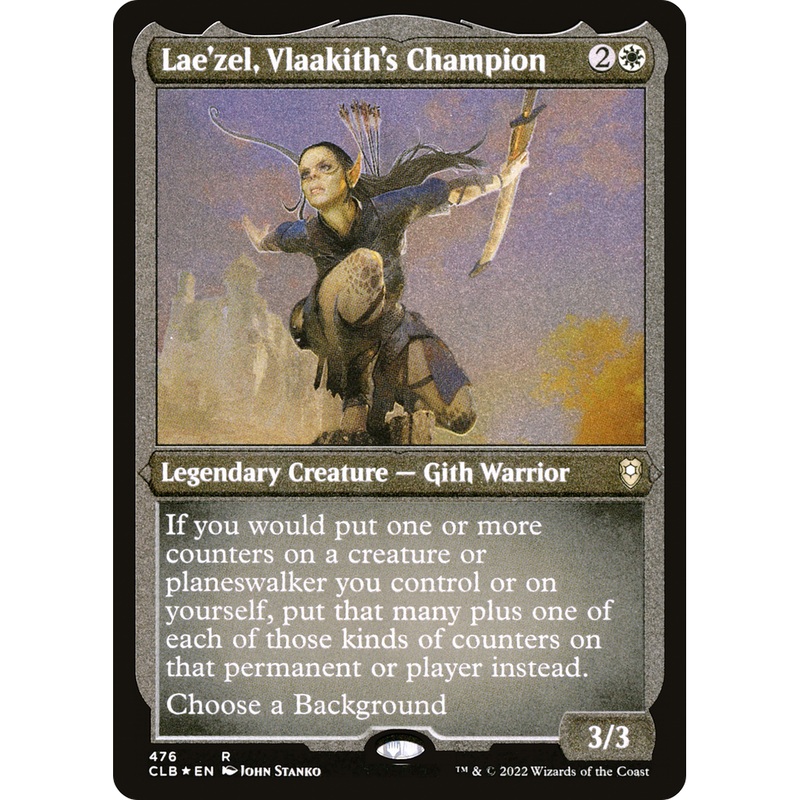 Lae'zel, Vlaakith's Champion (CLB-476) - Commander Legends: Battle for Baldur's Gate Etched Foil