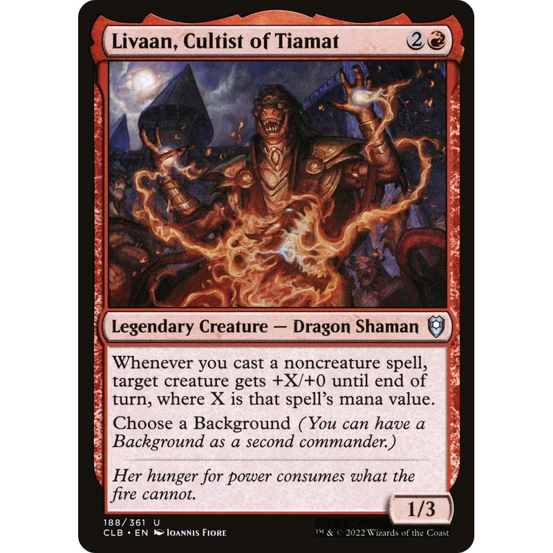 Livaan, Cultist of Tiamat (CLB-188) - Commander Legends: Battle for Baldur's Gate