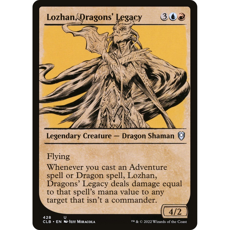 Lozhan, Dragons' Legacy (CLB-428) - Commander Legends: Battle for Baldur's Gate: (Showcase)