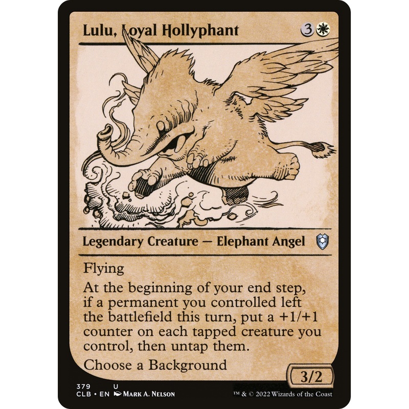 Lulu, Loyal Hollyphant (CLB-379) - Commander Legends: Battle for Baldur's Gate: (Showcase) Foil