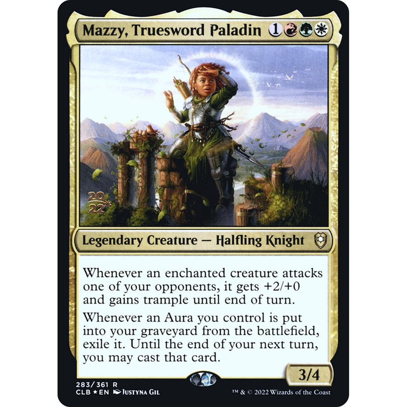 Mazzy, Truesword Paladin (PRE-283S) - Battle for Baldur's Gate Promos Foil