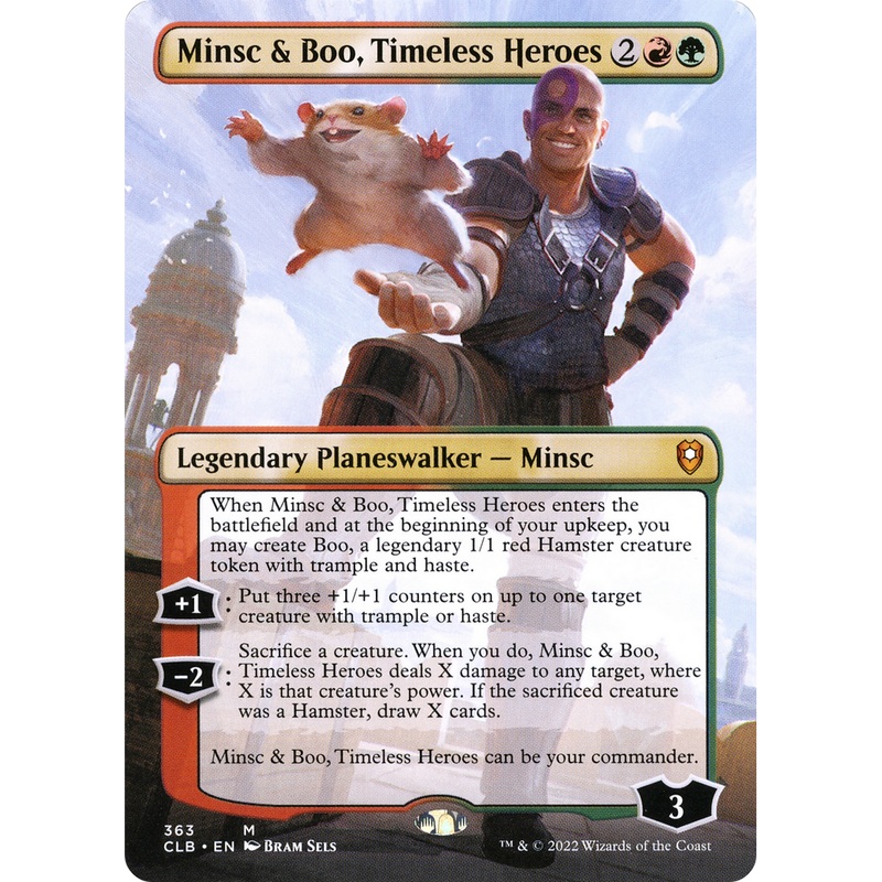 Minsc & Boo, Timeless Heroes (CLB-363) - Commander Legends: Battle for Baldur's Gate (Borderless)