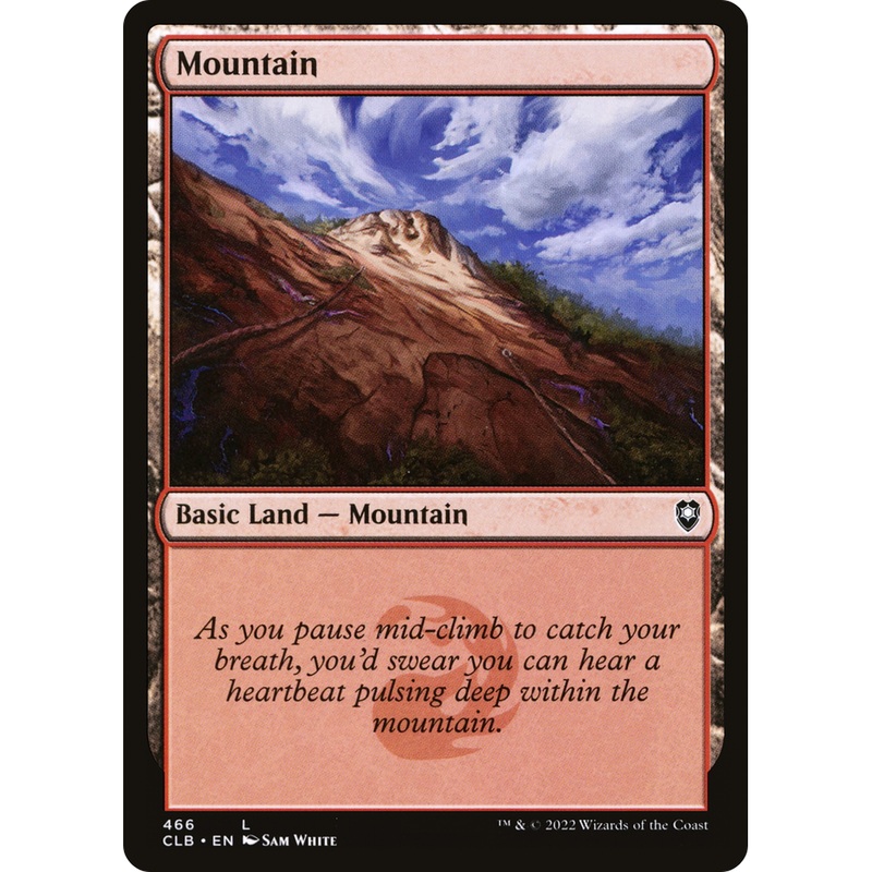 Mountain (CLB-466) - Commander Legends: Battle for Baldur's Gate Foil
