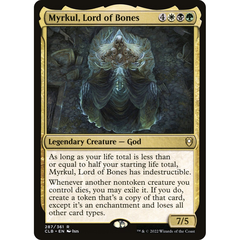 Myrkul, Lord of Bones (CLB-287) - Commander Legends: Battle for Baldur's Gate Foil