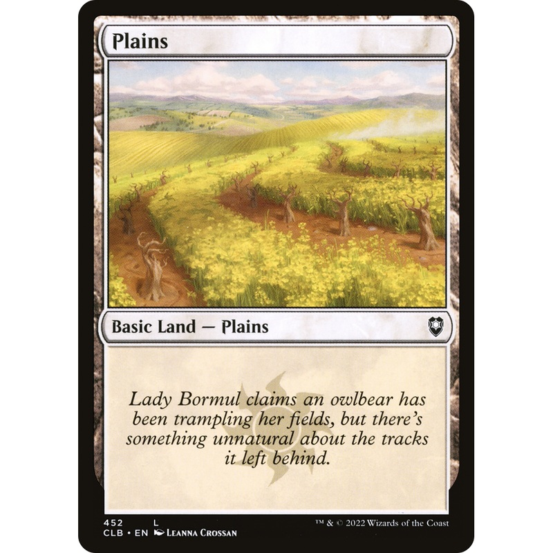 Plains (CLB-452) - Commander Legends: Battle for Baldur's Gate Foil