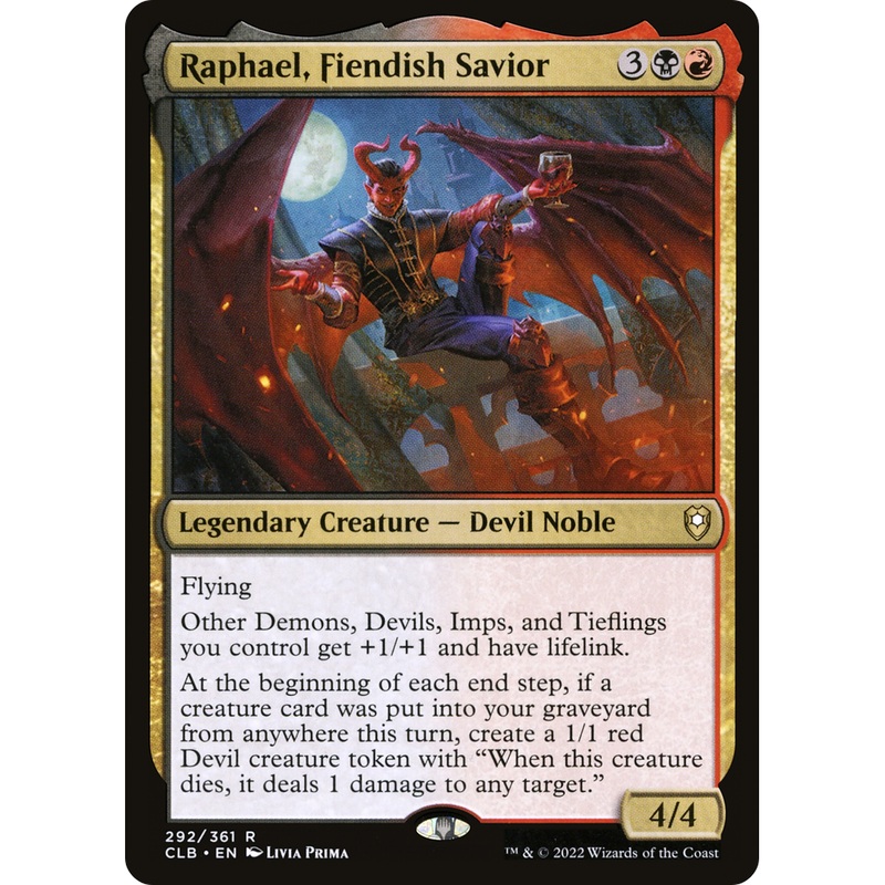 Raphael, Fiendish Savior (CLB-292) - Commander Legends: Battle for Baldur's Gate