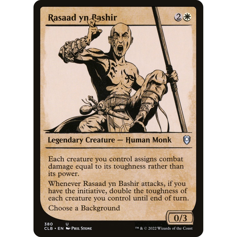 Rasaad yn Bashir (CLB-380) - Commander Legends: Battle for Baldur's Gate: (Showcase) Foil