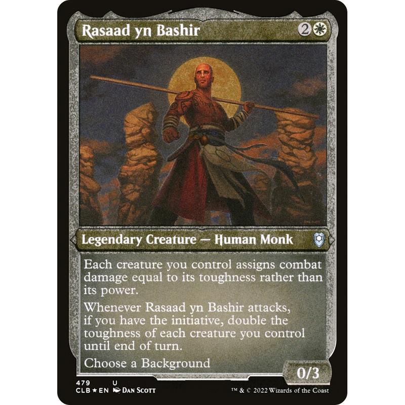 Rasaad yn Bashir (CLB-479) - Commander Legends: Battle for Baldur's Gate Etched Foil