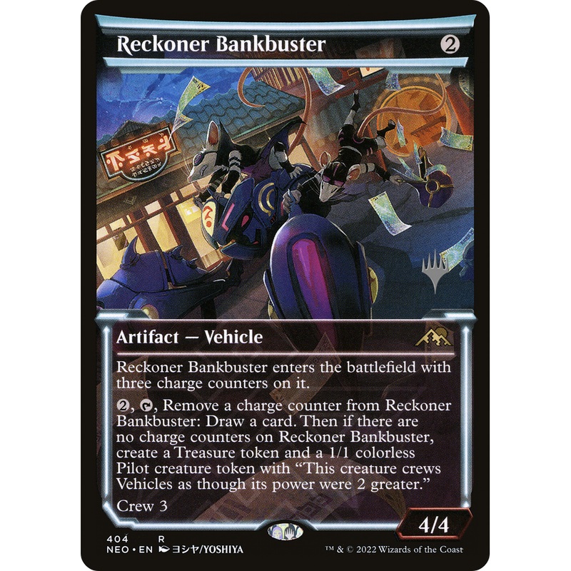 Reckoner Bankbuster (PPBRO-404P) - Kamigawa: Neon Dynasty Promos: (Showcase)