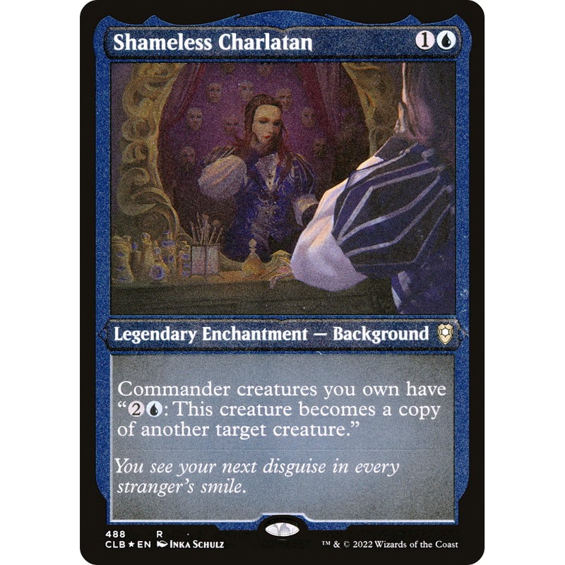 Shameless Charlatan (CLB-488) - Commander Legends: Battle for Baldur's Gate Etched Foil
