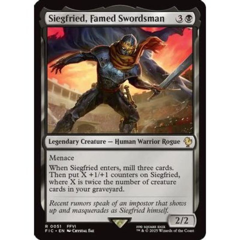 Siegfried, Famed Swordsman (FIC-051) - Commander: FINAL FANTASY