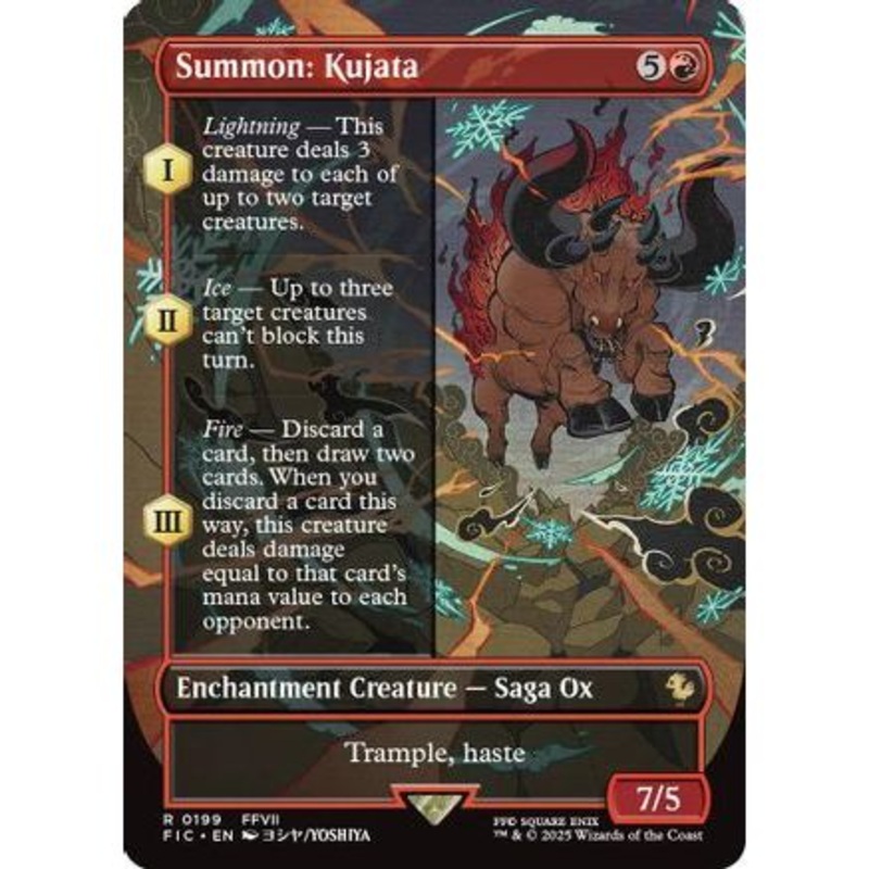 Summon: Kujata (Borderless) (FIC-199) - Commander: FINAL FANTASY Foil