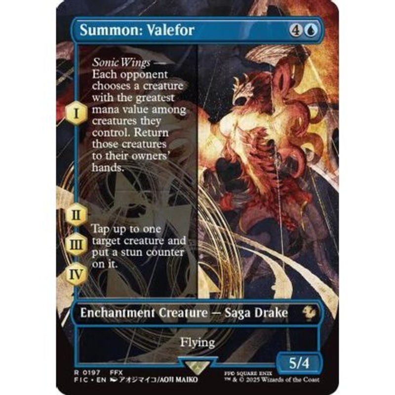 Summon: Valefor (Borderless) (FIC-197) - Commander: FINAL FANTASY