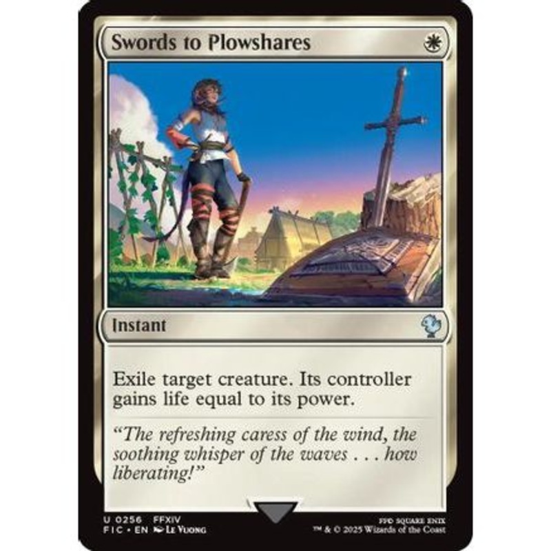 Swords to Plowshares (FIC-256) - Commander: FINAL FANTASY