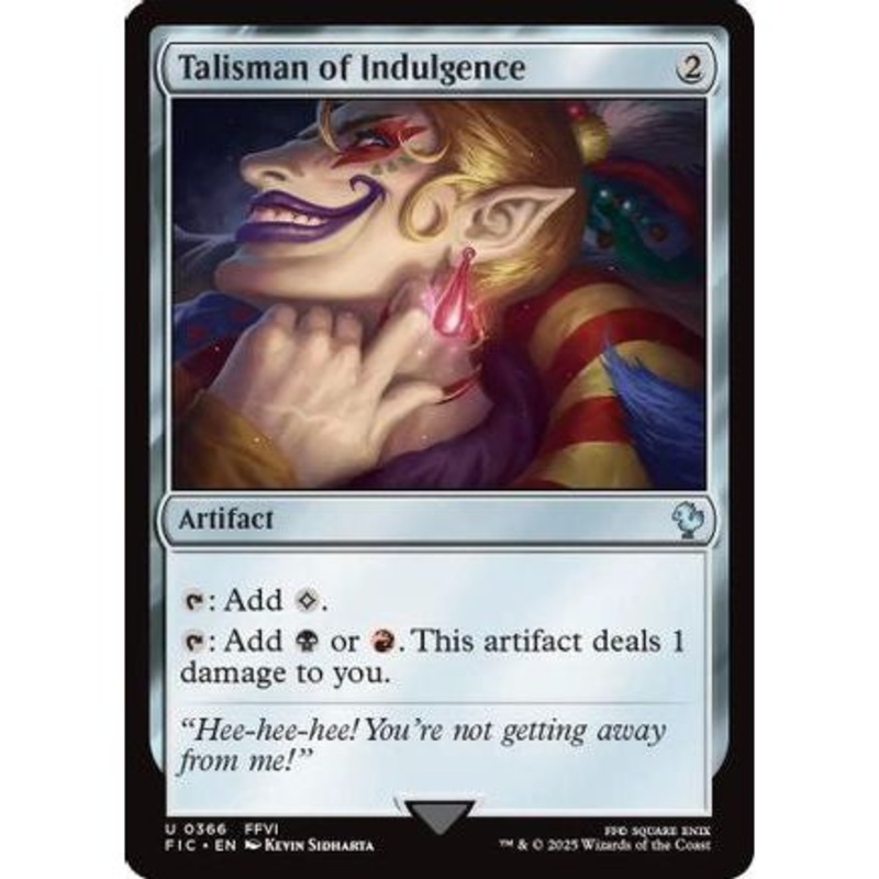 Talisman of Indulgence (FIC-366) - Commander: FINAL FANTASY