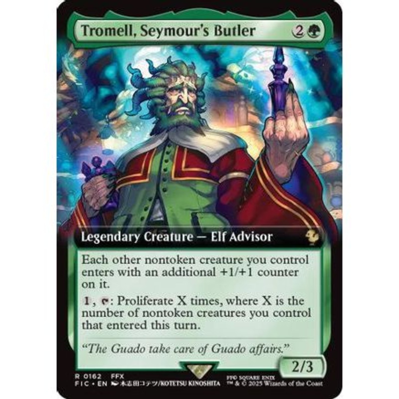Tromell, Seymour's Butler (Extended Art) (FIC-162) - Commander: FINAL FANTASY Foil