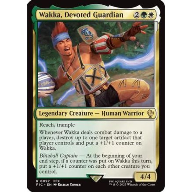 Wakka, Devoted Guardian (FIC-097) - Commander: FINAL FANTASY