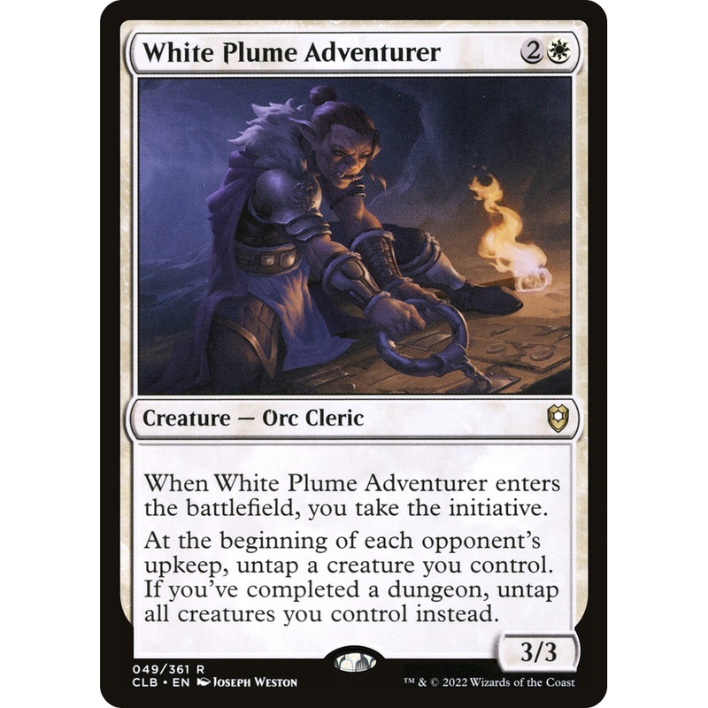 White Plume Adventurer (CLB-049) - Commander Legends: Battle for Baldur's Gate Foil