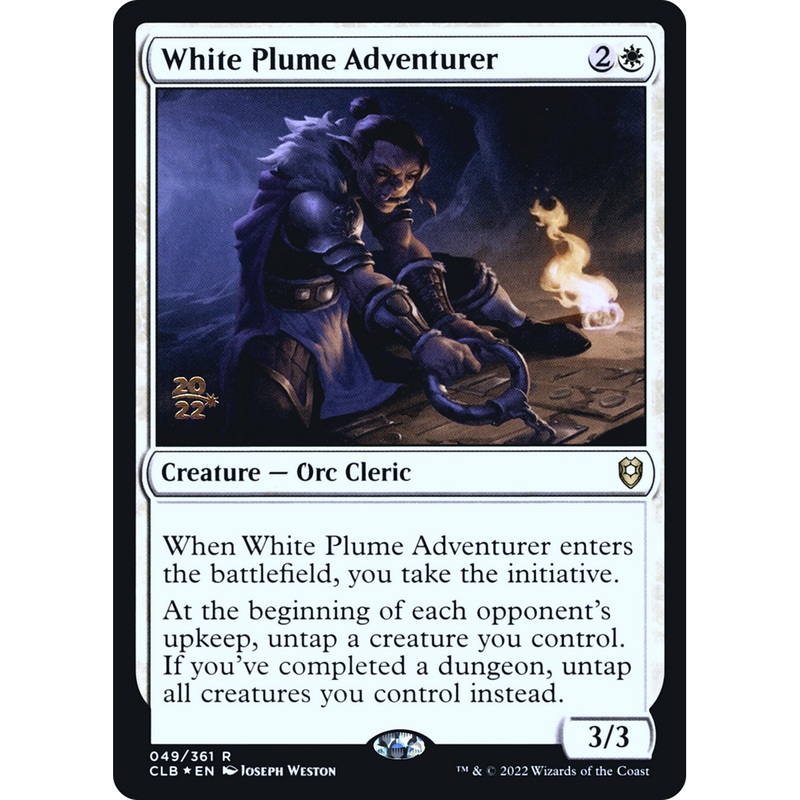 White Plume Adventurer (PRE-49S) - Battle for Baldur's Gate Promos Foil