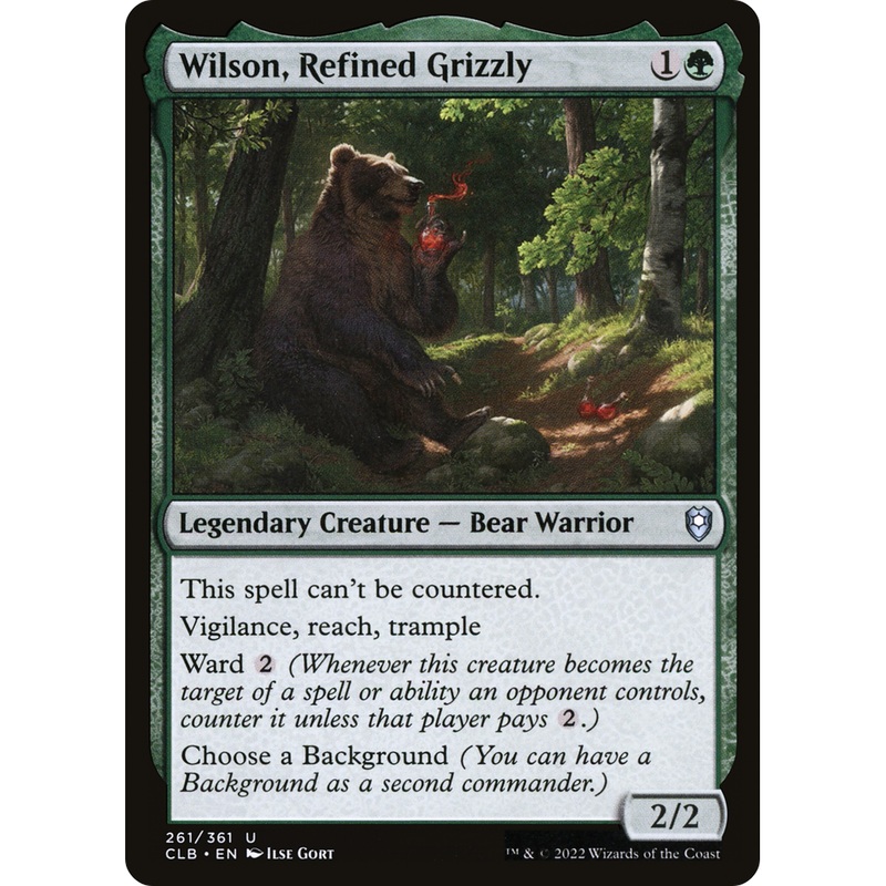 Wilson, Refined Grizzly (CLB-261) - Commander Legends: Battle for Baldur's Gate Foil