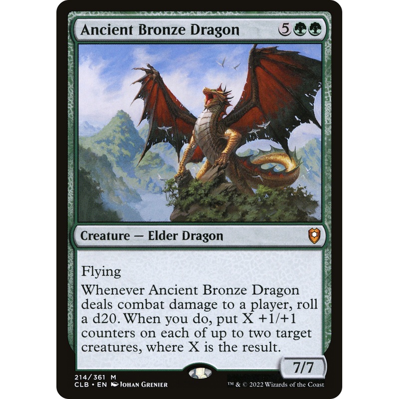 Ancient Bronze Dragon (CLB-214) - Commander Legends: Battle for Baldur's Gate Foil