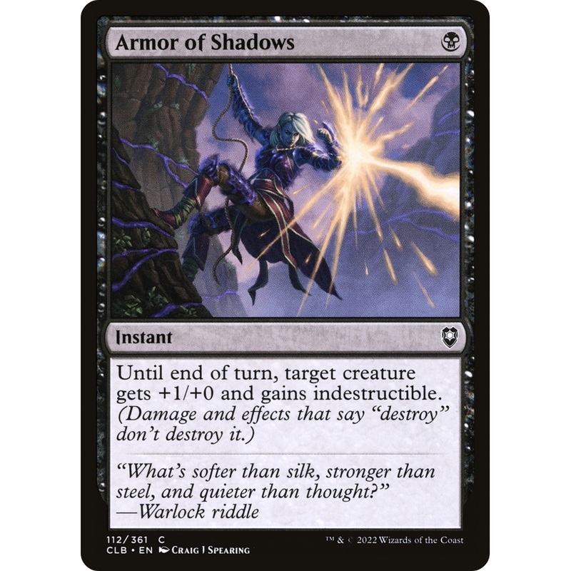 Armor of Shadows (CLB-112) - Commander Legends: Battle for Baldur's Gate Foil