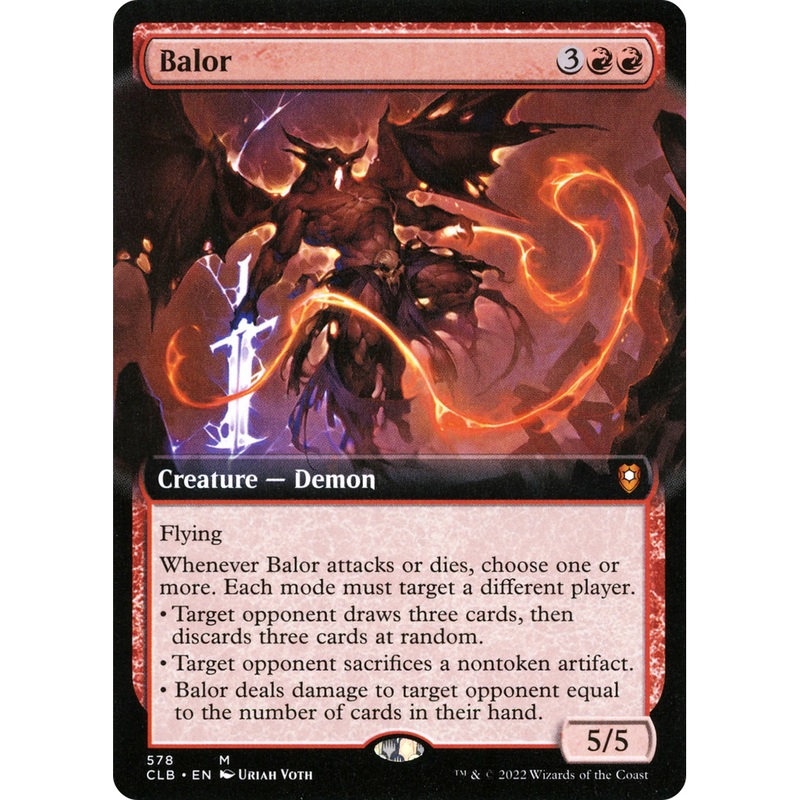 Balor (CLB-578) - Commander Legends: Battle for Baldur's Gate: (Extended Art) Foil