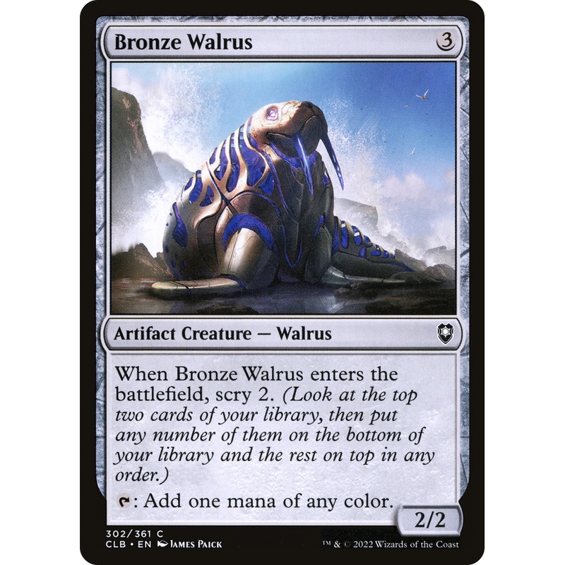 Bronze Walrus (CLB-302) - Commander Legends: Battle for Baldur's Gate