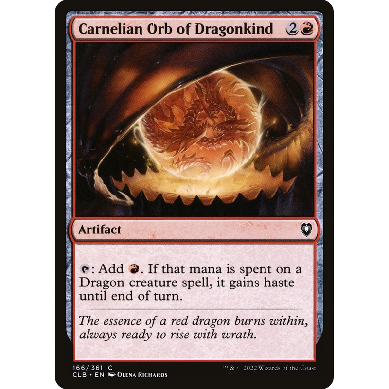 Carnelian Orb of Dragonkind (CLB-166) - Commander Legends: Battle for Baldur's Gate