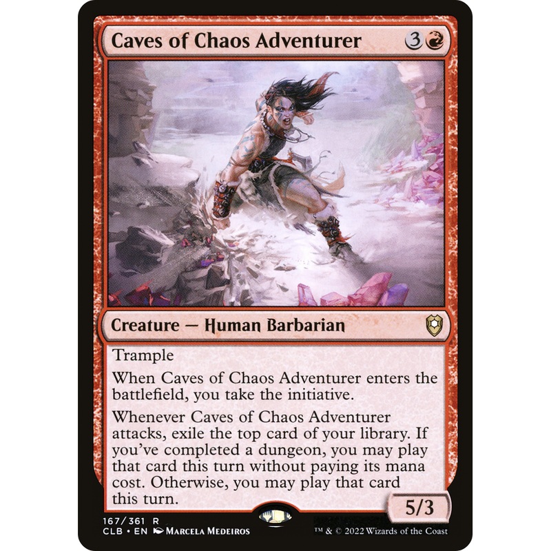 Caves of Chaos Adventurer (CLB-167) - Commander Legends: Battle for Baldur's Gate Foil