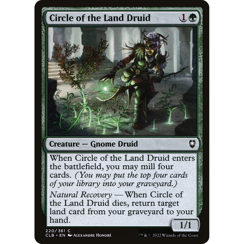 Circle of the Land Druid (CLB-220) - Commander Legends: Battle for Baldur's Gate