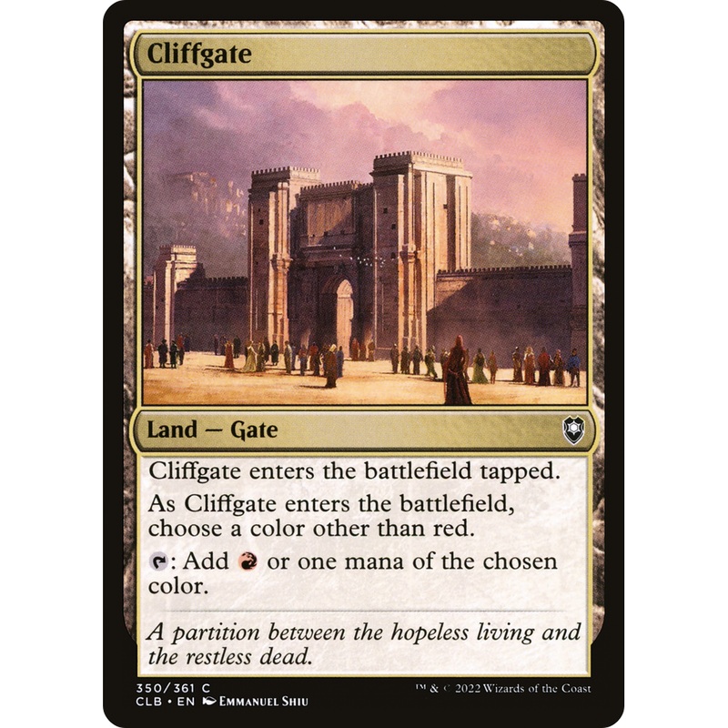 Cliffgate (CLB-350) - Commander Legends: Battle for Baldur's Gate