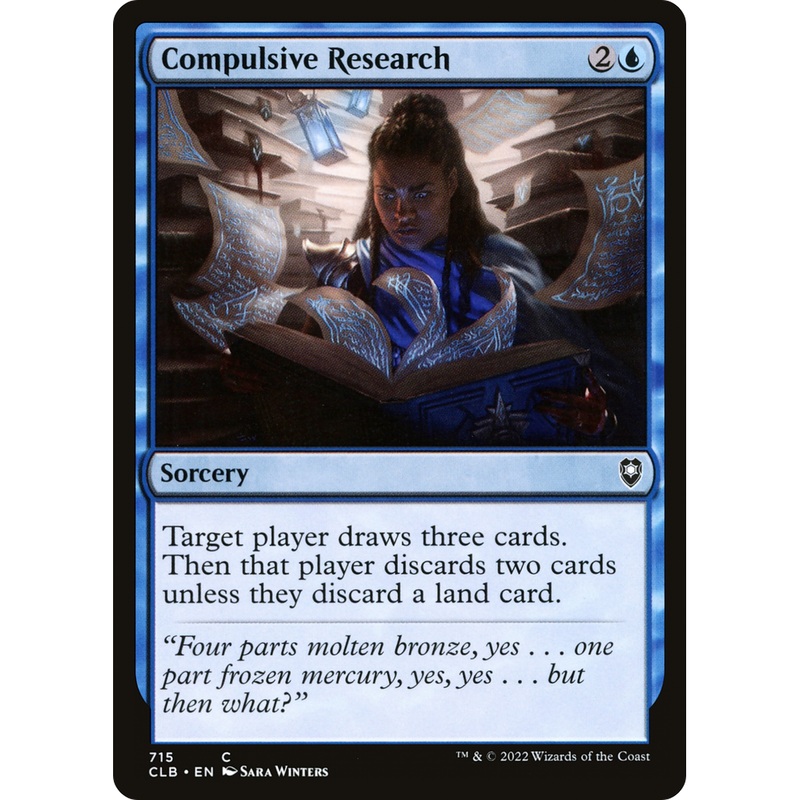 Compulsive Research (CLB-715) - Commander Legends: Battle for Baldur's Gate