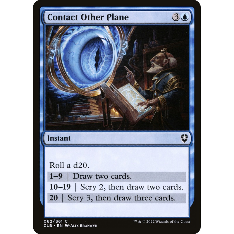 Contact Other Plane (CLB-062) - Commander Legends: Battle for Baldur's Gate